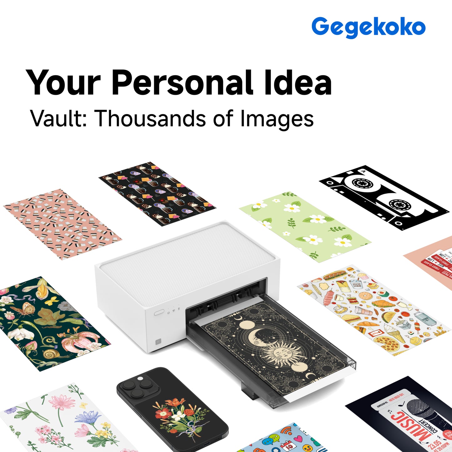 Gegekoko DHP511 On-Demand Phone Skin Printer | Instantly Create Custom Skins for Any Phone & Grow Your Business with Zero Inventory