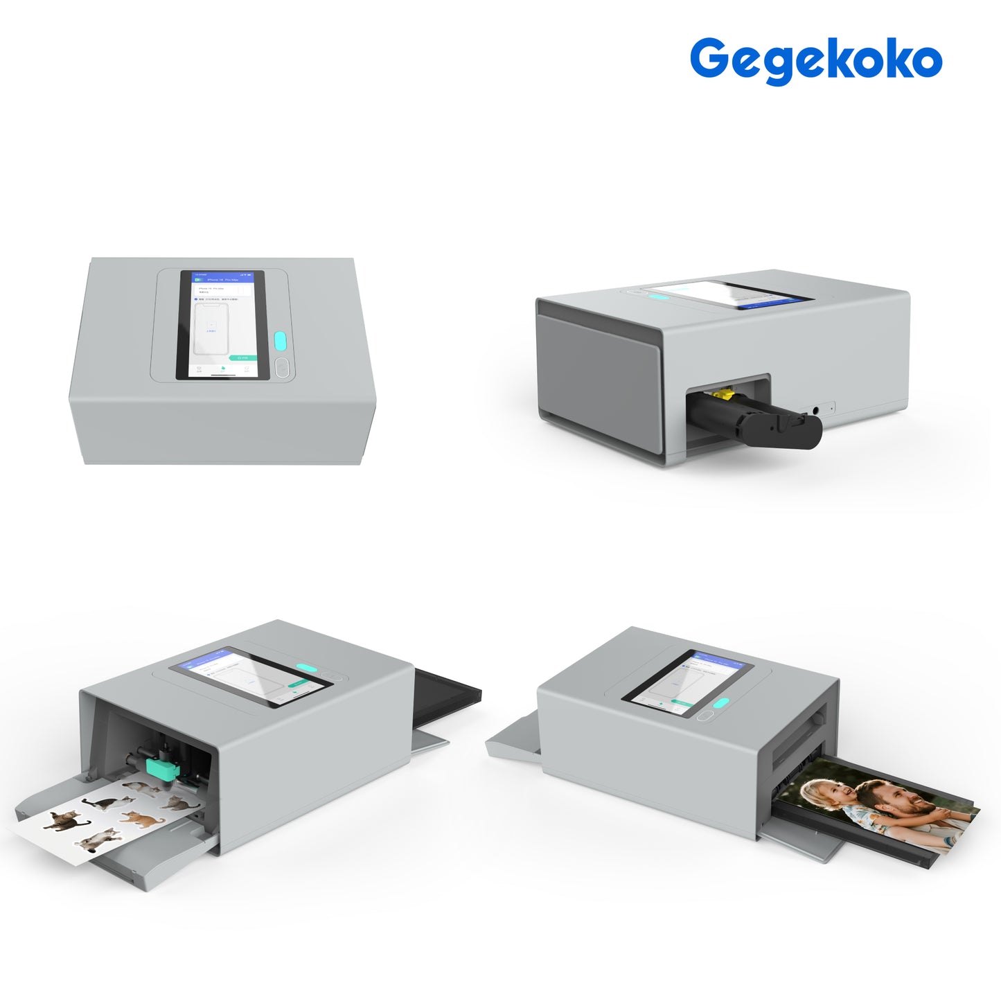 Gegekoko DHP710 Custom Phone Skin Maker, All-in-One Printer and Cutter Machine for Personalized Mobile Skins, Wireless Smart APP Control, Dye-Sub Tech for Scratch-Proof & Fade-Proof Protective Decals