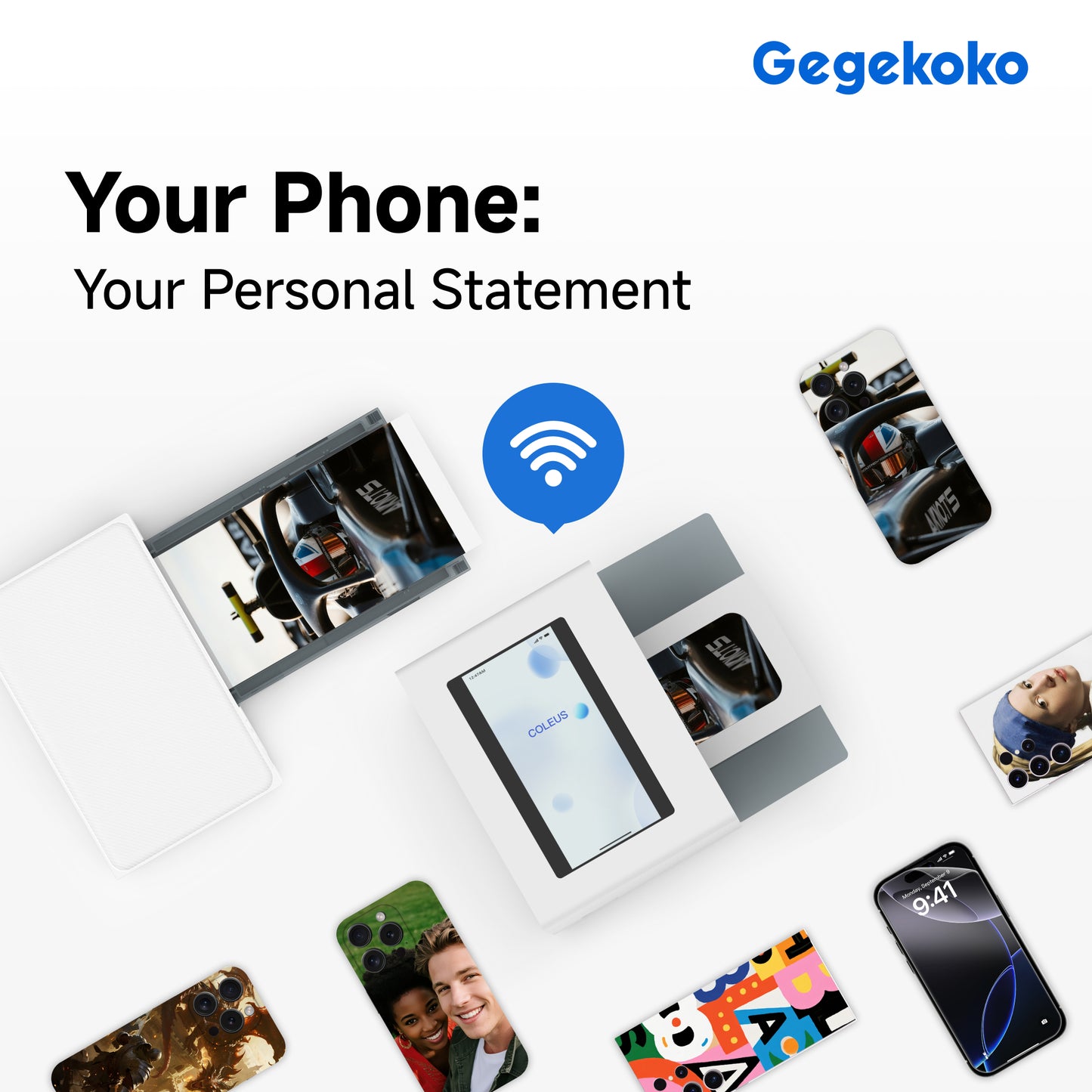 Gegekoko DHP511 On-Demand Phone Skin Printer | Instantly Create Custom Skins for Any Phone & Grow Your Business with Zero Inventory