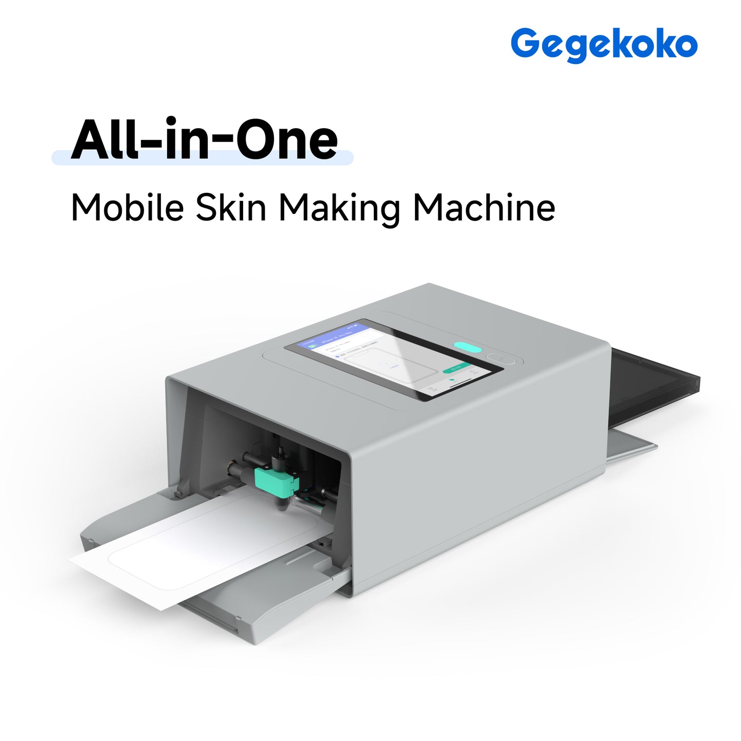 Gegekoko DHP710 Custom Phone Skin Maker, All-in-One Printer and Cutter Machine for Personalized Mobile Skins, Wireless Smart APP Control, Dye-Sub Tech for Scratch-Proof & Fade-Proof Protective Decals