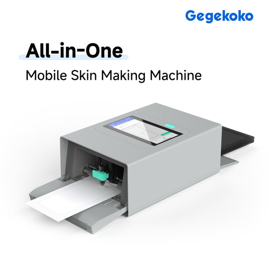Gegekoko DHP710 Custom Phone Skin Maker, All-in-One Printer and Cutter Machine for Personalized Mobile Skins, Wireless Smart APP Control, Dye-Sub Tech for Scratch-Proof & Fade-Proof Protective Decals
