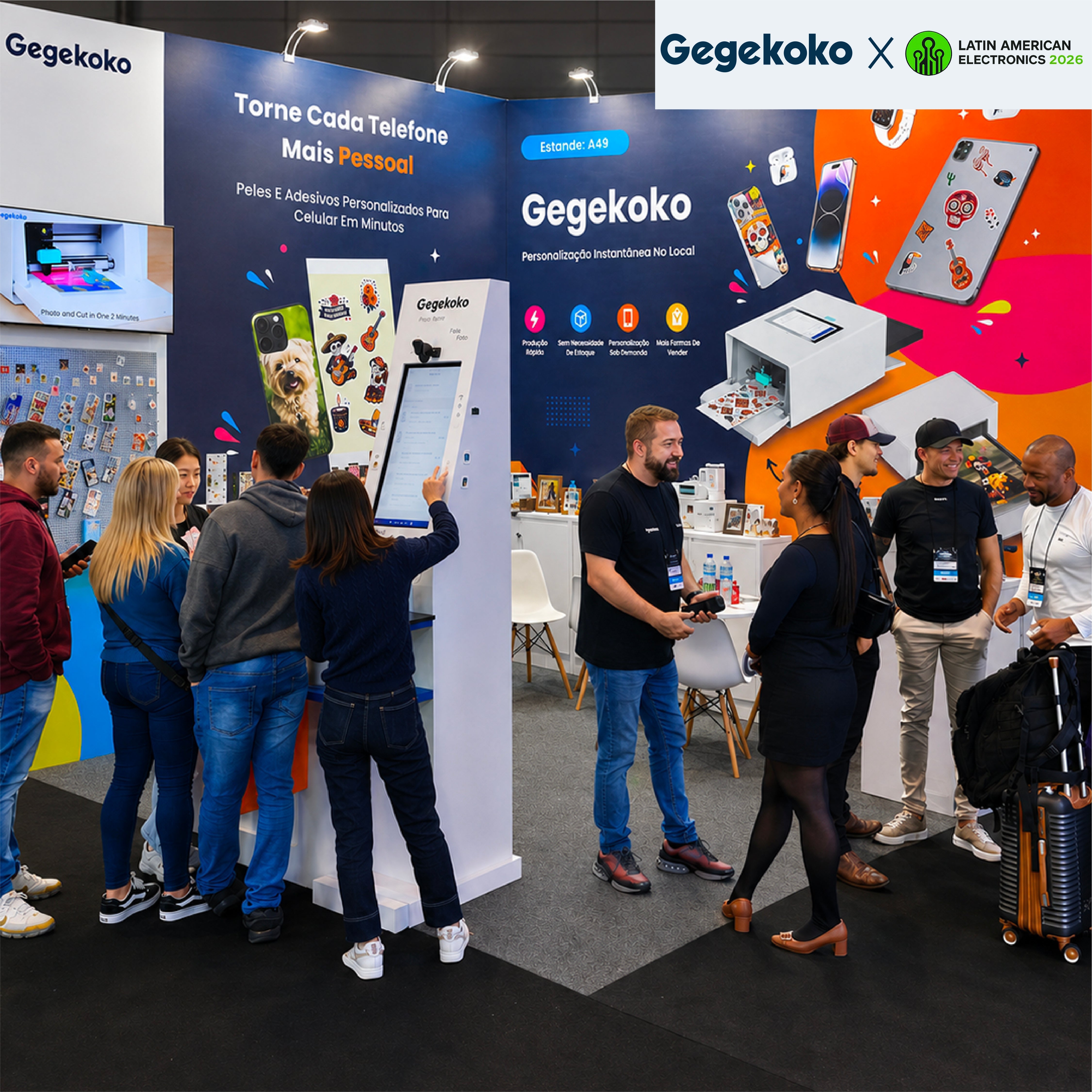 Gegekoko Showcases Sticker Master H1 at Latin American Electronics & Eletrolar Show 2026
