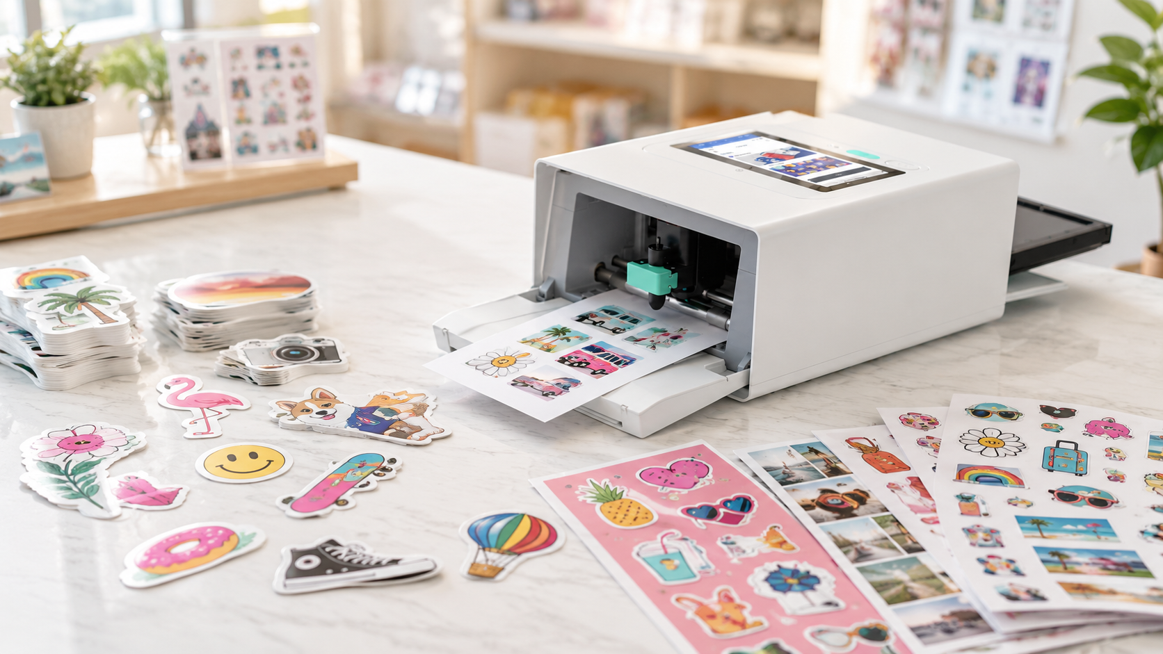 sticker printer and cutter